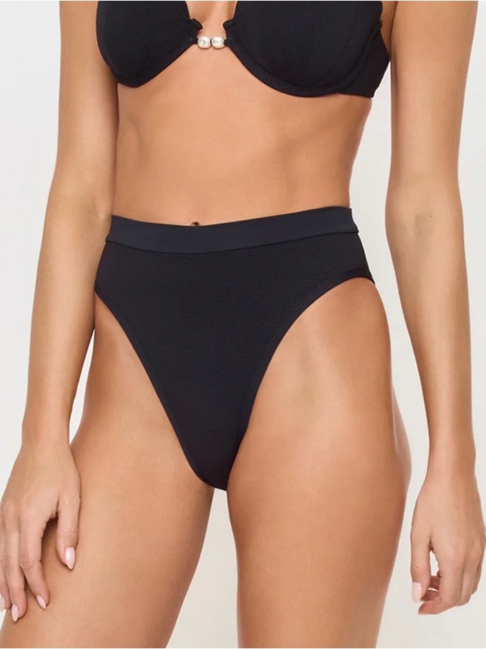 l*space Black High Rise Bikini Bottom